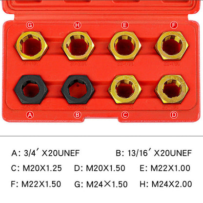 🎉 2026 Sale — Over 27400 Sold! 🔧8Pcs Automotive Thread Repair Tool Set｜Hardened Steel Damaged Screw Bolt Restorer ✨
