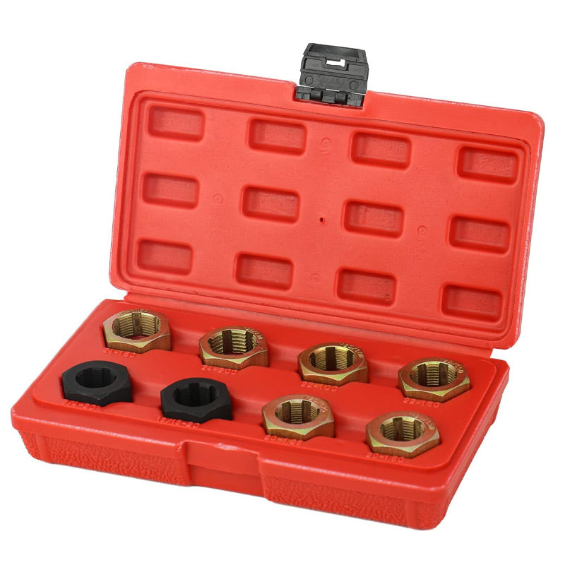 🎉 2026 Sale — Over 27400 Sold! 🔧8Pcs Automotive Thread Repair Tool Set｜Hardened Steel Damaged Screw Bolt Restorer ✨
