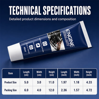 ⚙️Automotive Engine High Temperature Sealant 🔥Multi-Purpose Permanent Leak Sealing 🛠️Easy DIY Car Repair