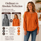🎉Hot Sale-50% OFF💙Women's Casual Waffle Knit Sweatshirt Loose Long‑Sleeve Button Neck Pullover