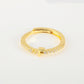 Minimalist Adjustable Initial Ring for Women